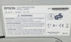 Epson EB-470 LCD Projector 2864 Lamp Hours Used H456B - Image 3