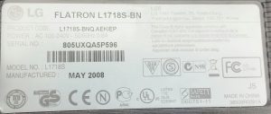 LG Flatron L1718S-BN L1758S 17.5" VGA Monitor - Image 3