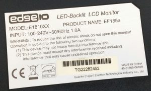 Edge10 E1810XX LED-Backlit VGA DVI 18.5" LCD Monitor - Image 3