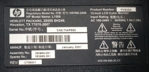 HP L1506 HSTND-2A06 15" VGA LCD Monitor - Image 3