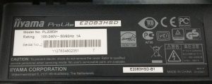 iiyama Prolite E2083HSD PL2083H 20" VGA DVI Monitor - Image 3