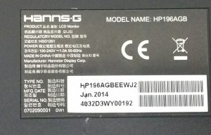 Hanns.G HP196 HP196AGB 19" VGA LCD Monitor Screen - Image 3