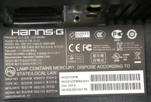 Hanns.G HH221 HSG1088 22" DVI VGA LCD Monitor Screen - Image 3