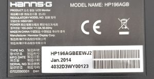 Hanns-G HP196 HP196AGB 19" VGA LCD Monitor Screen - Image 5