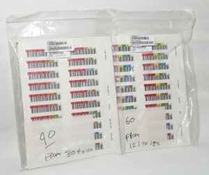Joblot 2x LTO Barcode Label Orientation Sheets - Image 2