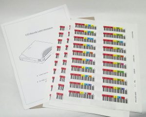 Joblot 2x LTO Barcode Label Orientation Sheets - Image 3