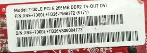 Xi XpertVision 7300LE PCI-E 256MB DDR2 TV-OUT DVI Graphics Card - Image 3