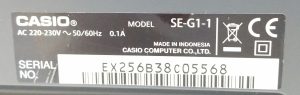 Casio SE-G1-1 Electronic Cash Register Machine With Key - Image 3