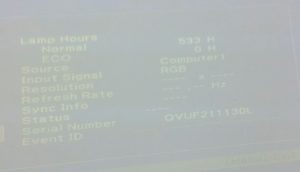 Epson EB-470 LCD Projector 533 Lamp Hours Used H456B - Image 2