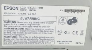 Epson EB-470 H456B LCD Projector 744 Lamp Hours Used - Image 3