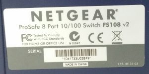Netgear Prosafe FS108 v2 8- Port 10/100 Fast Ethernet Switch - Image 3