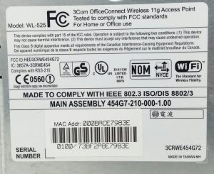 3Com WL-525 Office Connect Wireless 11g Access Point - Image 3
