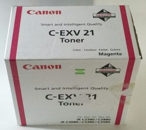 Joblot 3x Canon C-EXV21 Toner Cartridge Magenta, Yellow & Cyan - Image 5