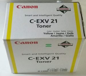 Joblot 3x Canon C-EXV21 Toner Cartridge Magenta, Yellow & Cyan - Image 4