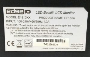 Edge10 E1810XX LED-Backlit VGA DVI 18.5" LCD Monitor - Image 3