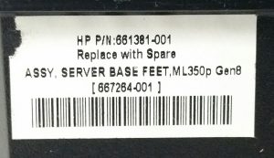 Job Lot 2x Hp ML350P Gen 8 Assy Server Feet - Image 3