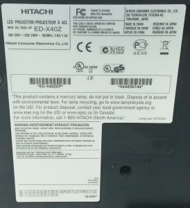 Hitachi ED-X40Z LCD Projector - Image 3
