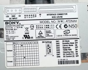 Sony ATDNA4 SCSI LVD/SE Internal Tape Drive - Image 3