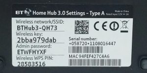 BT Home Hub 3.0 Settings - Type A Wireless Router - Image 3