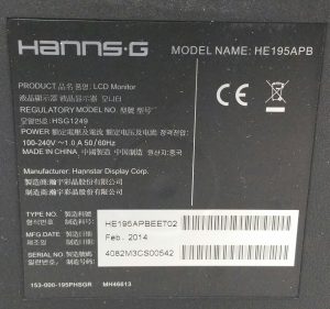 Hanns.G HE195APB 18.5" VGA LCD Monitor - Image 3
