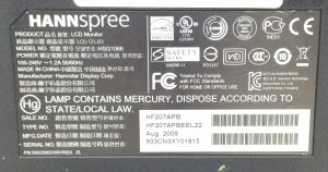 HANNspree HSG1066 20" VGA LCD Monitor - Image 3