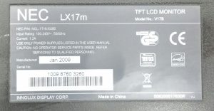 NEC Lx17m V17B 17" VGA TFT LCD Monitor - Image 3
