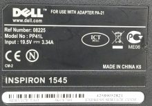 Dell Inspiron 1545 PP41L Intel Core Duo T5800 2.0GHz 4GB Ram 15.6" 320GB HDD Windows 10 Pro - Image 4