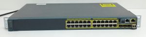 Cisco Catalyst 2960-S Series WS-C2960S-24TS-L 24-Port Switch + Fibre Optic Cisco GLC-SX-MMD - Image 2