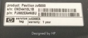 HP Pavilion Zv5000 Zv5368EA - Intel Pentium 3.0GHz - 384MB RAM - 15.4" - ATI Radion 9000 - Image 4
