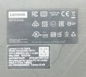 Lenovo V110-15IKB 80TH - i5-7200U 2.5GHz - 4GB Ram - 15.6" - 128GB SSD - Windows 10 Home - Image 4