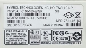 Symbol WSAP-5110 POE Wireless Access Point - Image 3