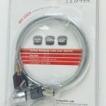 Cliptec RZL525-12 Silver Notebook Cable Lock