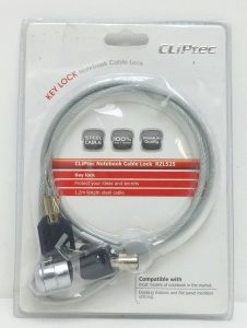 Cliptec RZL525-12 Silver Notebook Cable Lock - Image 2