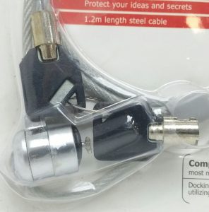 Cliptec RZL525-12 Silver Notebook Cable Lock - Image 5