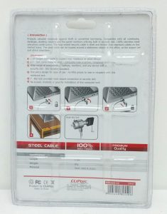 Cliptec RZL525-12 Silver Notebook Cable Lock - Image 3