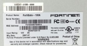 Fortinet FortiGate-100A Firewall Security Appliance - Image 3