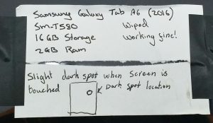 Samsung Galaxy Tab SM-T580 16GB Tablet - Image 3