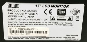AMW 17" DVI VGA LCD Monitor MR17C-ABAD - Image 3