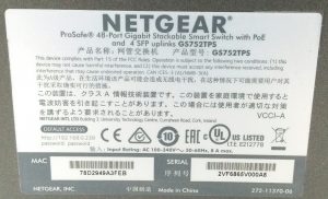Netgear Prosafe GS752TPS 48-Port Gigabit Stackable Smart Switch with PoE & 4 SFP uplinks, x1 Fibre Active - Image 3