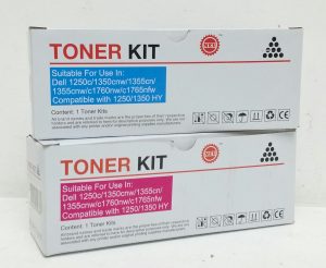 Job Lot x2 Toner Kit 1250/1350 HY - Magenta & Cyan Laser Toner Cartridge