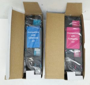 Job Lot x2 Toner Kit 1250/1350 HY - Magenta & Cyan Laser Toner Cartridge - Image 3