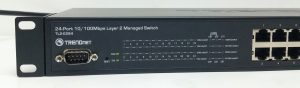 TRENDnet TL2-E284 24-Port 10/100 Mbps Layer 2 Managed Switch with 4 x 1Gb Ports and 2 Shared Mini-GBIC Slots - Image 8