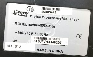 Genee Vision 6100 Document Scanner Visualiser / Inspection System Electronic - Image 3