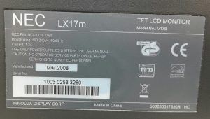 NEC Lx17m V17B 17" VGA TFT LCD Monitor - Image 3