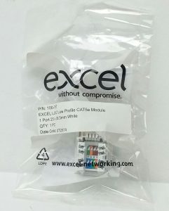 Joblot 12x Excel 100-757 LJ6C Low Profile CAT5e Module