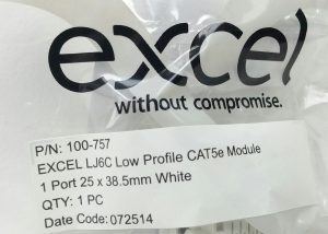 Joblot 12x Excel 100-757 LJ6C Low Profile CAT5e Module - Image 4