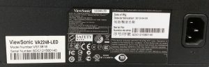 ViewSonic VA2248-LED VS13818 21.5" DVI VGA LCD Monitor - Image 3