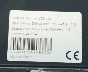 LCD 400 Uninterruptible Power Supply UPS - Image 3