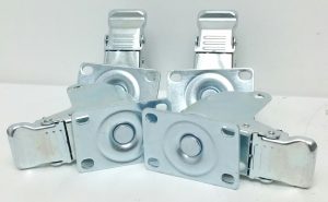 RRIUTO X001KVT82R 4PCS Trolley Swivel Casters Only with Lock Brake