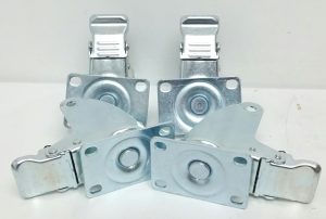 RRIUTO X001KVT82R 4PCS Trolley Swivel Casters Only with Lock Brake - Image 6